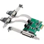 InLine® tarjeta de interfaz PCIe, 2x RS-232 + 1x puerto paralelo