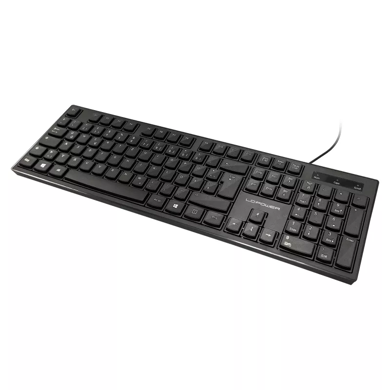 LC-Power LC-KEY-903DE teclado de oficina, USB, negro, distribución alemana