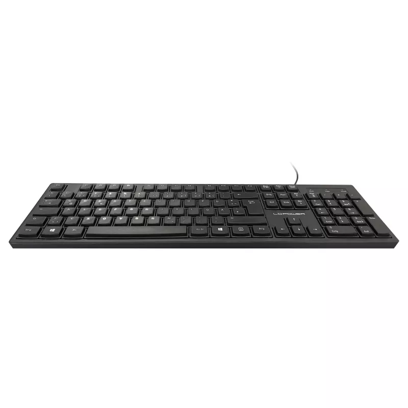 LC-Power LC-KEY-903DE teclado de oficina, USB, negro, distribución alemana