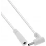 InLine® cable de extensión DC, conector acodado, 3,5 x 1,35 mm, blanco, 1 m