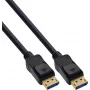 InLine® cable DisplayPort 2.1, UHBR20 80 Gb/s, 2m, negro, contactos dorados