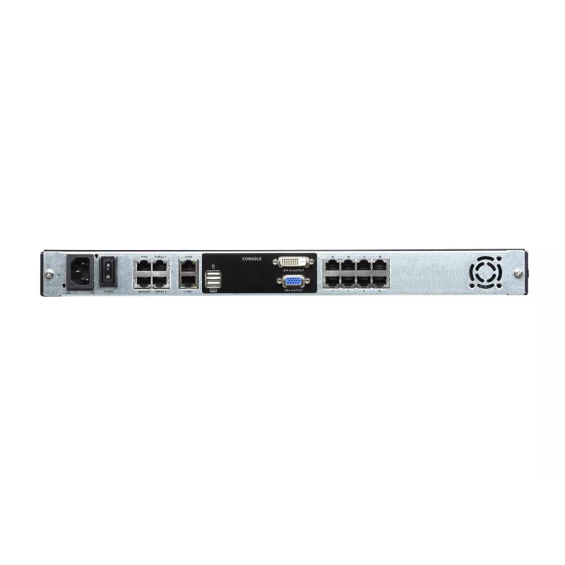 ATEN KL1108VN switch KVM over IP LCD 8 puertos 19 pulgadas, doble rail, teclado US