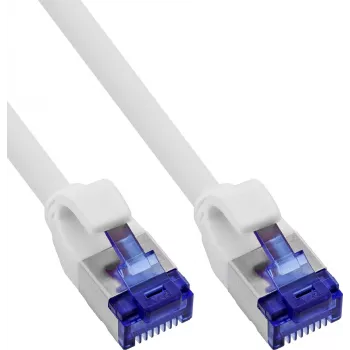 INLINE B-74901W pack de 125 cables de red Slim Cat.6A S/FTP LSZH, blanco, 1m