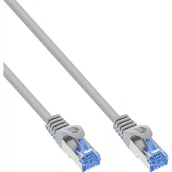 INLINE B-72655 cable de red Cat.6A S/FTP LSZH, CCA, gris, 0,50 m, pack de 100
