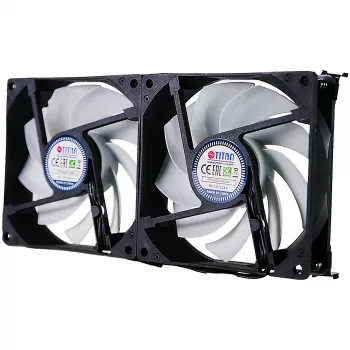 Titan TTC-SC22(A)/V2+ doble ventilador para frigorífico 92x25mm IP55 para camping