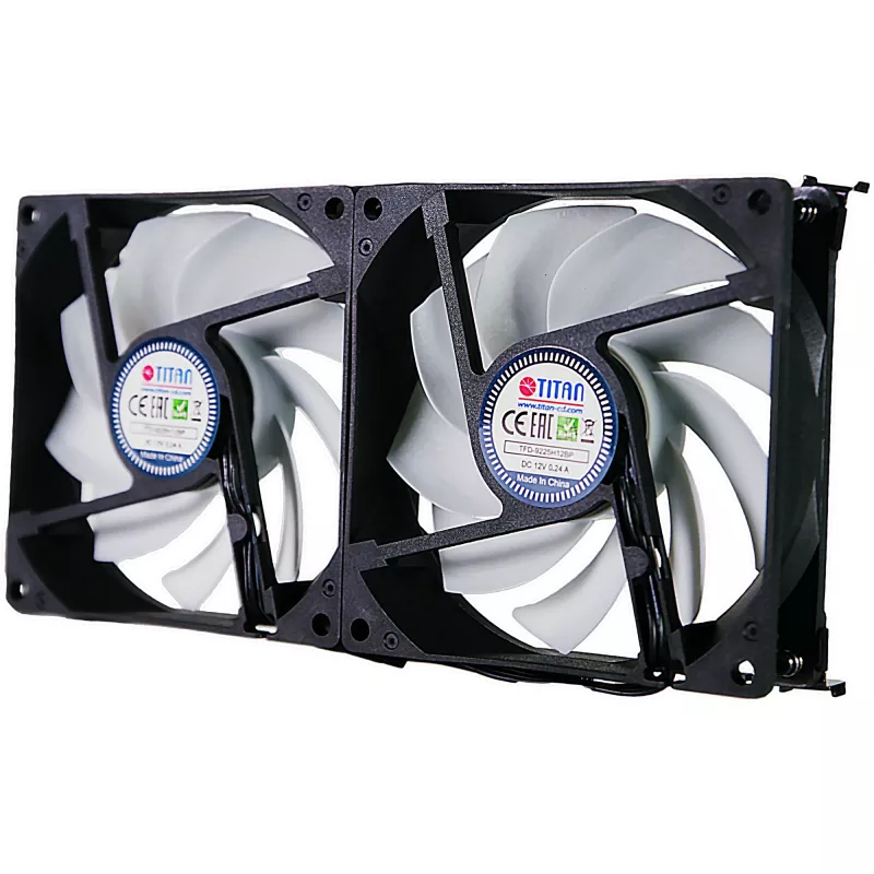 Titan TTC-SC22(A)/V2+ doble ventilador para frigorífico 92x25mm IP55 para camping