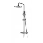 Set de ducha con termostato ST-98001 con rociador de lluvia y teleducha, cromo pulido
