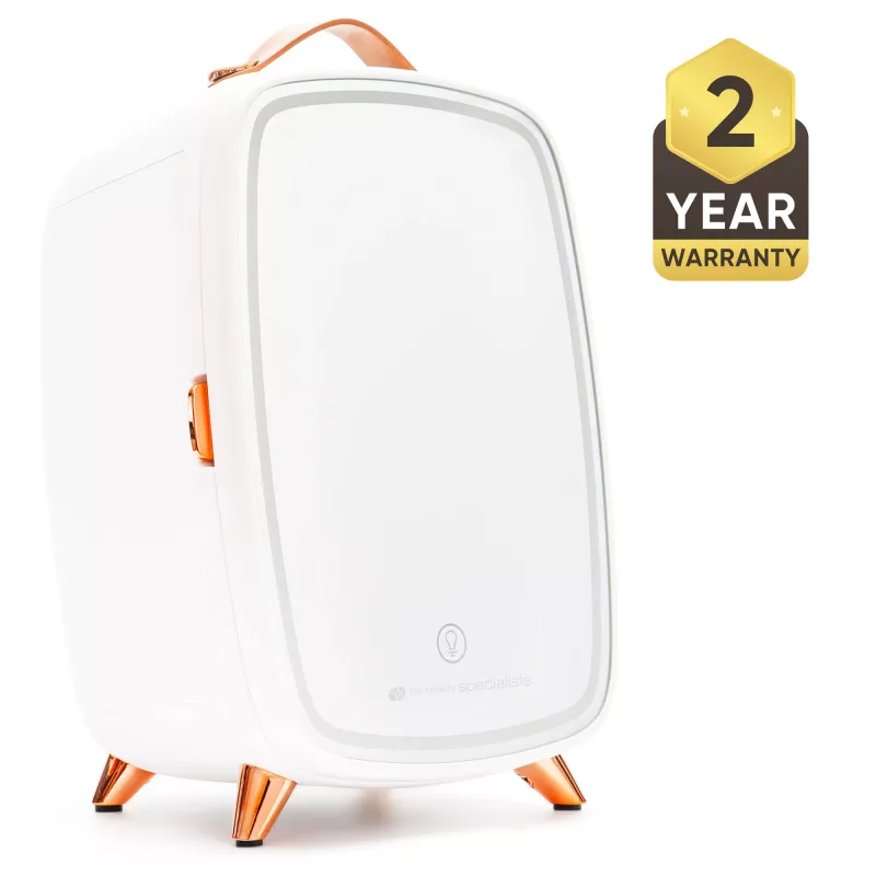 Rio FRBM-EU/1,0 nevera para cosmética 6L con espejo LED blanco