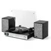 AKAI ATT-500SP tocadiscos con accionamiento por correa, altavoces externos, Bluetooth, grabación por USB, negro