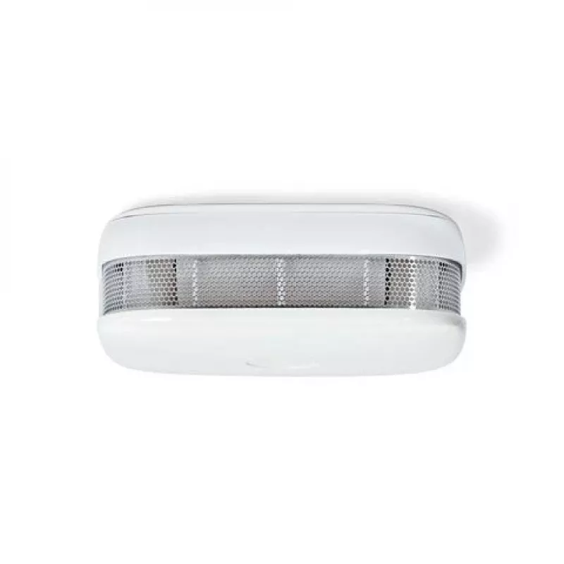 Nedis SmartLife detector de humo Wi-Fi WIFIDS21WT3 - pack de 3, fotoeléctrico, sirena de 85 dB, alertas inteligentes, certificado EN 14604, blanco