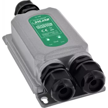 InLine® inyector PoE++ de 60W para exterior, Gigabit, IP67