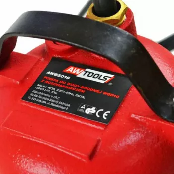 AWTOOLS bomba de aguas residuales con triturador 850W - bomba sumergible para aguas sucias, 15000 L/h, 10 m de altura de elevación, triturador de acero inoxidable, interruptor de flotador automático, cable de 10 m, IPX8