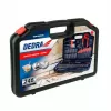 DEDRA 18A11S246 Juego de 246 piezas de brocas y puntas de destornillador con brocas HSS, para madera, para mampostería y puntas CrV en maletín de plástico