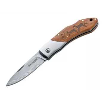 Boker Magnum Caveman navaja de bolsillo Damascus 01RY818DAM