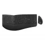Perixx PERIDUO-614 DE set inalámbrico ergonómico de teclado y ratón, teclado dividido, ratón vertical, 2,4 GHz, negro (distribución alemana)