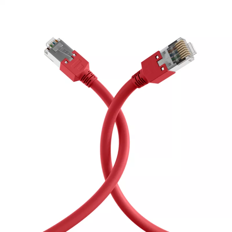 EFB Elektronik K2793.0,50 cable de red cruzado RJ45 Cat.5e SF/UTP, Hirose TM11, Draka UC300, 0,5 m, rojo