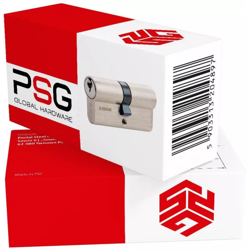 PSG 63.63535.MN Euro-Profil bombín de doble cilindro 35/35 níquel satinado