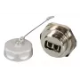 EFB Elektronik IP67DFKLCDM acoplador de paso LC dúplex, carcasa metálica, casquillo cerámico, M25
