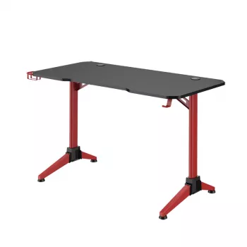LogiLink escritorio gaming 120x60 cm RGB marco rojo