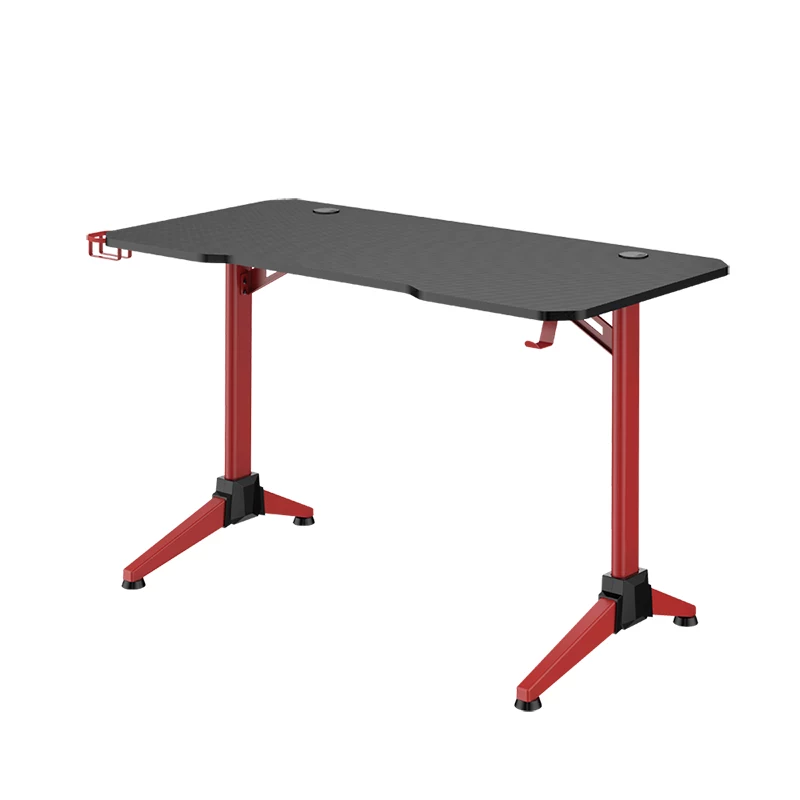 LogiLink escritorio gaming 120x60 cm RGB marco rojo