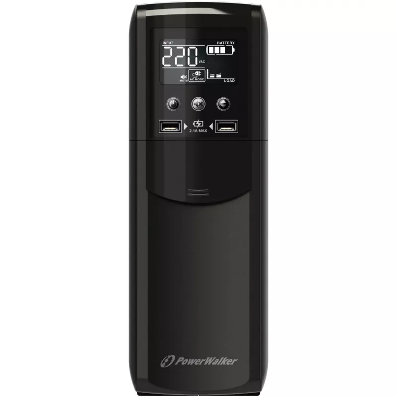 PowerWalker VI 800 CSW SAI line-interactive - 800VA/480W, 2 tomas Schuko, AVR, USB