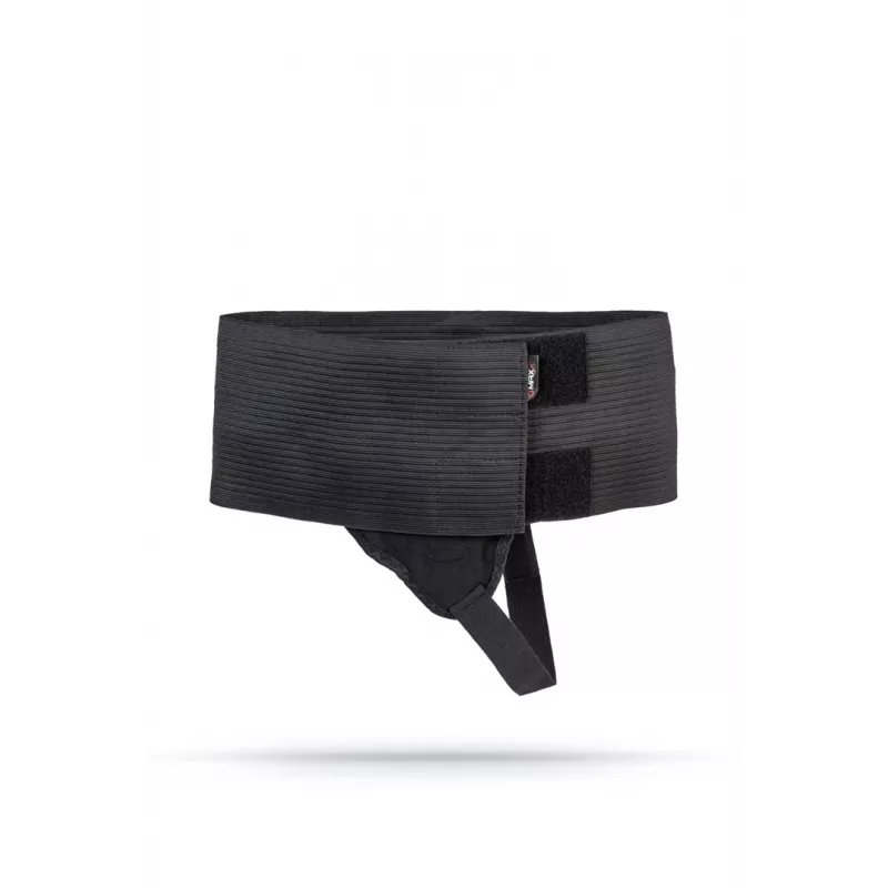Faja inguinal unilateral Axilmax O-1408/CZA/XL/L REHAFUND, negra