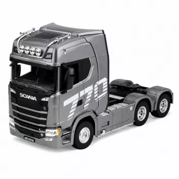 HUINA 32329 Scania 1:18 tractora RC de 6 canales gris plata