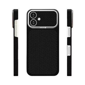 Evelatus Apple iPhone 16 Carbon Premium Edition Funda MagSafe Negra