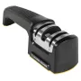 Work Sharp Afilador de cuchillos de cocina con mecanismo de extracción, 2 etapas, carburo y cerámica, Negro/Plata
