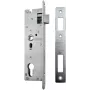 PSG 63.211 L/P Cerradura embutida con pestillo y cerradura, intercambiable, 220 x 22 mm de frontal, 72 mm PZ, 50 mm de distancia, acero galvanizado