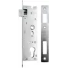PSG 63.211 L/P Cerradura embutida con pestillo y cerradura, intercambiable, 220 x 22 mm de frontal, 72 mm PZ, 50 mm de distancia, acero galvanizado