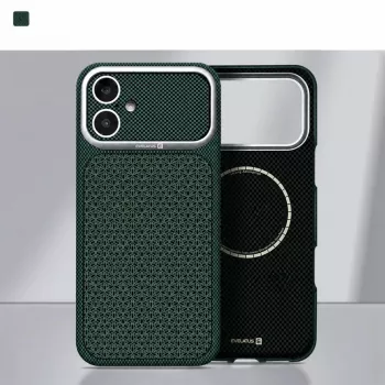Evelatus Apple iPhone 17 Carbon Premium Edition Funda MagSafe Verde