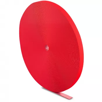 Correa enrollable LABEL THE CABLE LTC PRO, rollo de velcro de doble cara, 25 m rojo