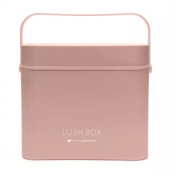 Neceser de maquillaje Rio CSBL-EU/1,1 Large Lush Box – caja de belleza de aluminio con compartimentos abatibles y cierres con llave, negra