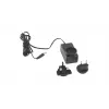 Bomba de aire eléctrica Outwell 651062 - 12V DC / 230V AC, infla y desinfla, 3 boquillas universales, negra