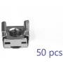 Set de tuercas jaula y tornillos LANVIEW M5, 50 unidades, acero galvanizado, para racks de servidores con perforación cuadrada