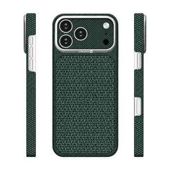 Evelatus funda MagSafe Apple iPhone 17 Pro Carbon Premium Edition verde