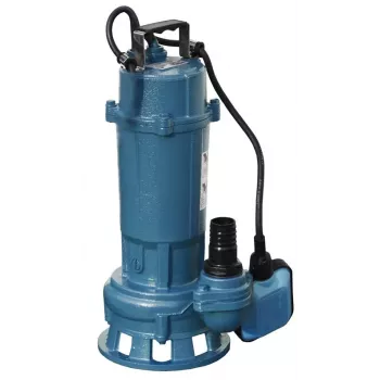 Fury bomba sumergible para aguas sucias con rodete, 1500W, 25000 L/h, 12 m de altura de elevación, interruptor de flotador automático