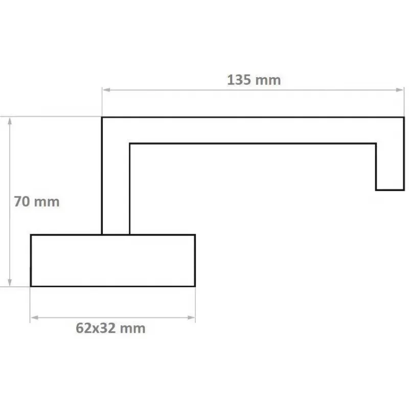 PSG Milano manilla para puerta de acero inoxidable con roseta ovalada y bocallave, satinado cepillado, reversible para puertas de interior, 63.401