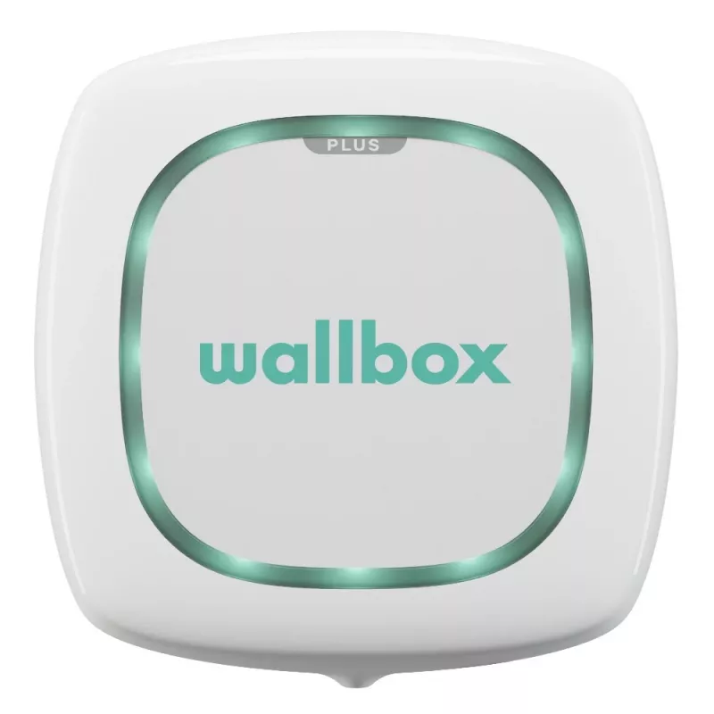 Wallbox Pulsar Plus estación de carga para vehículos eléctricos 7,4 kW Type 2, blanca con cable negro de 5m