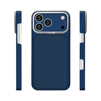 Evelatus funda MagSafe Apple iPhone 17 Pro Carbon Premium Edition azul medianoche