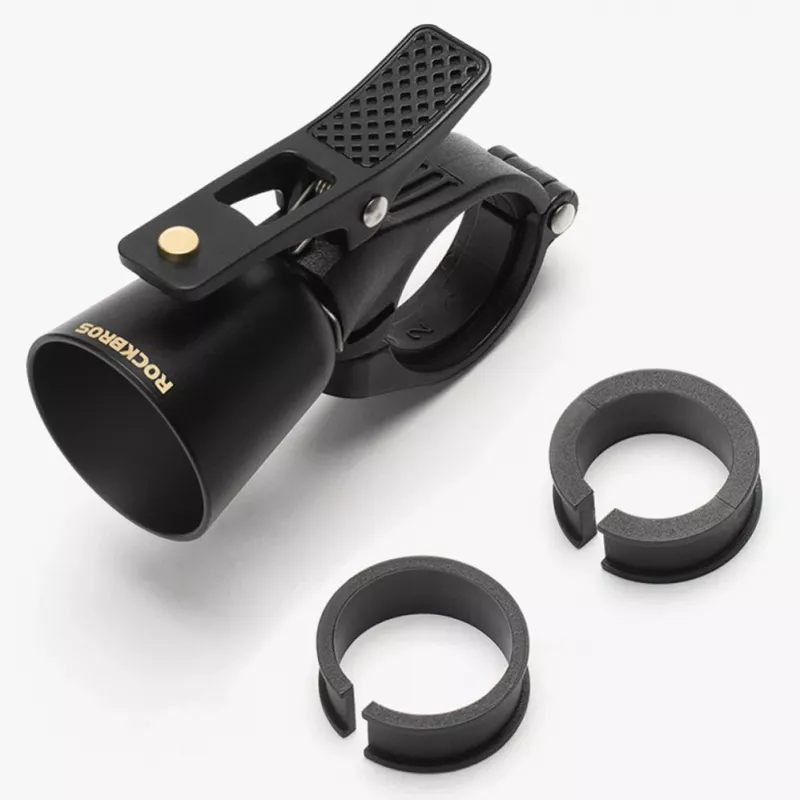 ROCKBROS 34210005001 timbre de bicicleta Stealth de campana giratoria - negro