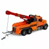 LEAN TOYS grúa de remolque con gancho de asistencia en carretera, luces y sonidos naranja 1:18