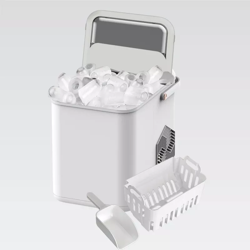 Máquina de hielo Maestro MR-821 10-12 kg/24h, depósito de 2,2L, hielo en cubitos, control electrónico, tapa transparente