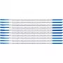 Brady SCN-07-1 funda con clip para marcado de cables, etiqueta 1, blanca, para diámetro de cable 1,9-2,4 mm, 300 uds.