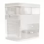 Rio CSSM-EU/1,2 Beauty Box organizador de cosméticos con bandejas abatibles y cerradura de llave