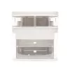 Rio CSSM-EU/1,2 Beauty Box organizador de cosméticos con bandejas abatibles y cerradura de llave