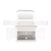 Rio CSSM-EU/1,2 Beauty Box organizador de cosméticos con bandejas abatibles y cerradura de llave