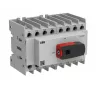 Interruptor seccionador de carga ABB OT63G1-8BS63 de 8 polos 63 A 1000 V AC/DC tamaño G1 con mango directo