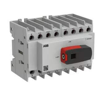 Interruptor seccionador de carga ABB OT63G1-8BS63 de 8 polos 63 A 1000 V AC/DC tamaño G1 con mango directo